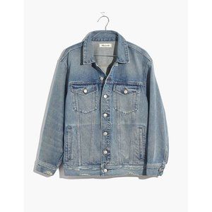Madewell Women's The Oversized Trucker Jean Jacket  M